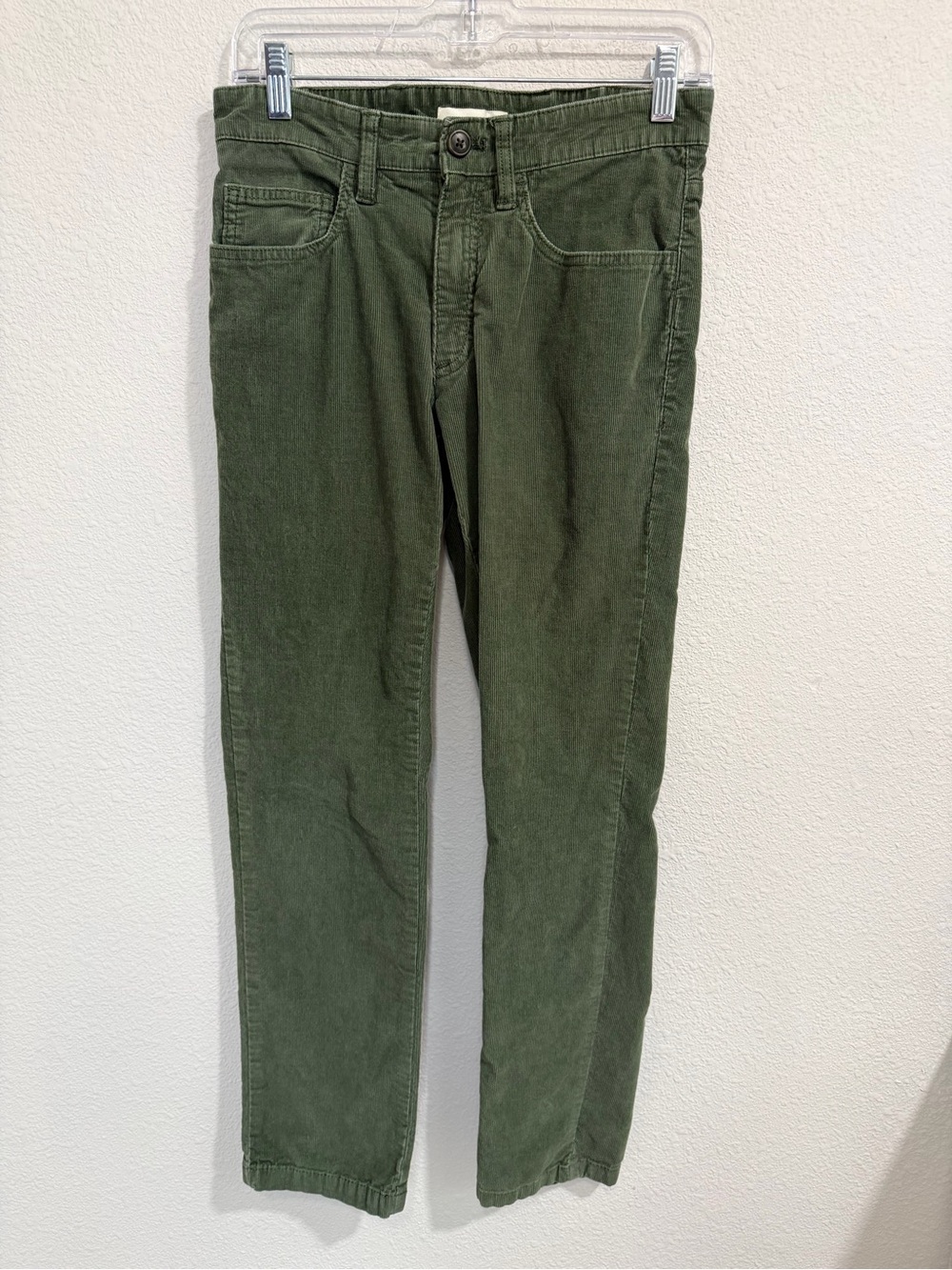 Goodthreads Olive Green Straight-Leg Slim Fit Corduroy Pants